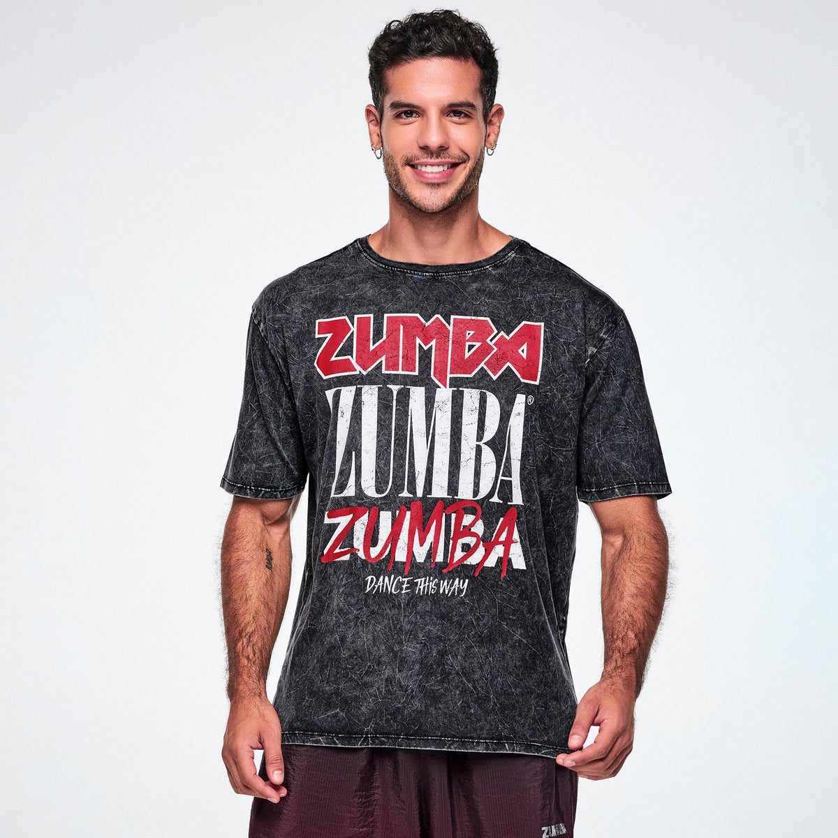 Rock 'n' Roll Men's Crew Neck Tee - Bold Black Z2T000163