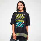 Electric Feel Men's Tee With Double Layered Hem -  Bold Black Z2T000171