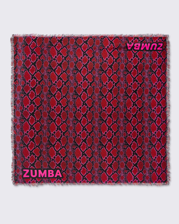 Zumba Love Snakeskin Scarf - Viva La Red Z3A000153
