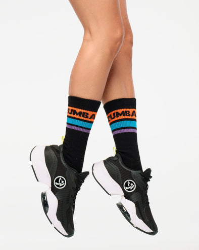 Zumba Explore High Socks - BOLD BLACK Z3A000197