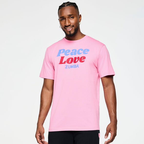 Zumba XO Love Tees - WHITE / PINK / BLACK Z3A000215