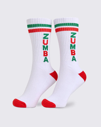 Zumba Holiday High Socks - White Z3A000220