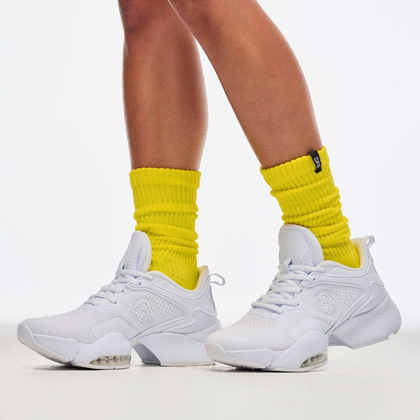 Sizzlin' Scrunch Socks - White / Yellow Z3A000262