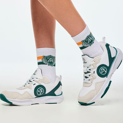 Class of 2001 Plush Half Crew Sock - White / Navy Z3A000281