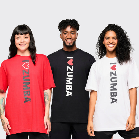 I Love Zumba Tees 12PK - Black / White / Red Z3A000289