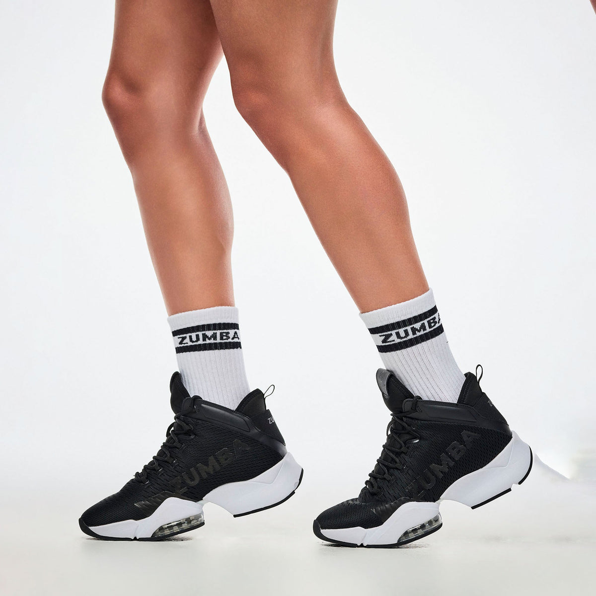 Dale-Z Plush Half Crew Sock - Black / Purple / Green / Blue Z3A000335