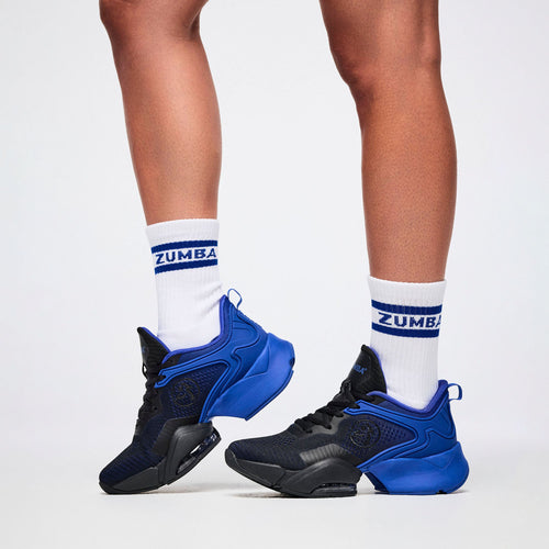 Dale-Z Plush Half Crew Sock - Black / Purple / Green / Blue Z3A000335