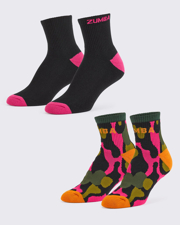 Zumba Chillin' Socks 2PK - Multi Z3A000119