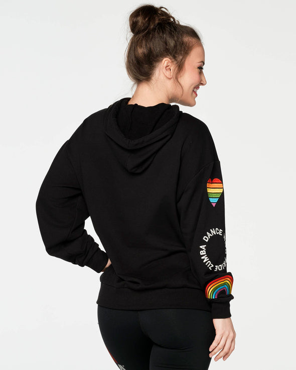 Zumba With Pride Pullover Hoodie - Bold Black Z3T000149