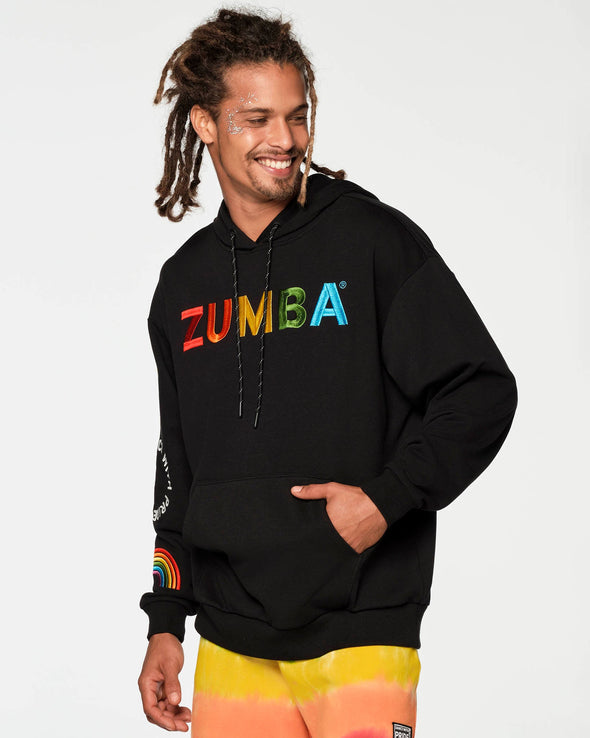 Zumba With Pride Pullover Hoodie - Bold Black Z3T000149