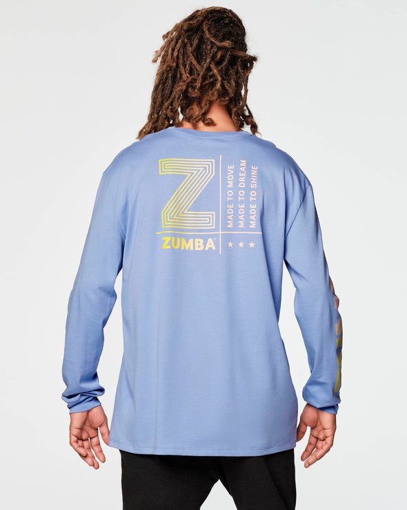 Zumba Skate Crew Long Sleeve Tee - Slate Purple Z3T000163