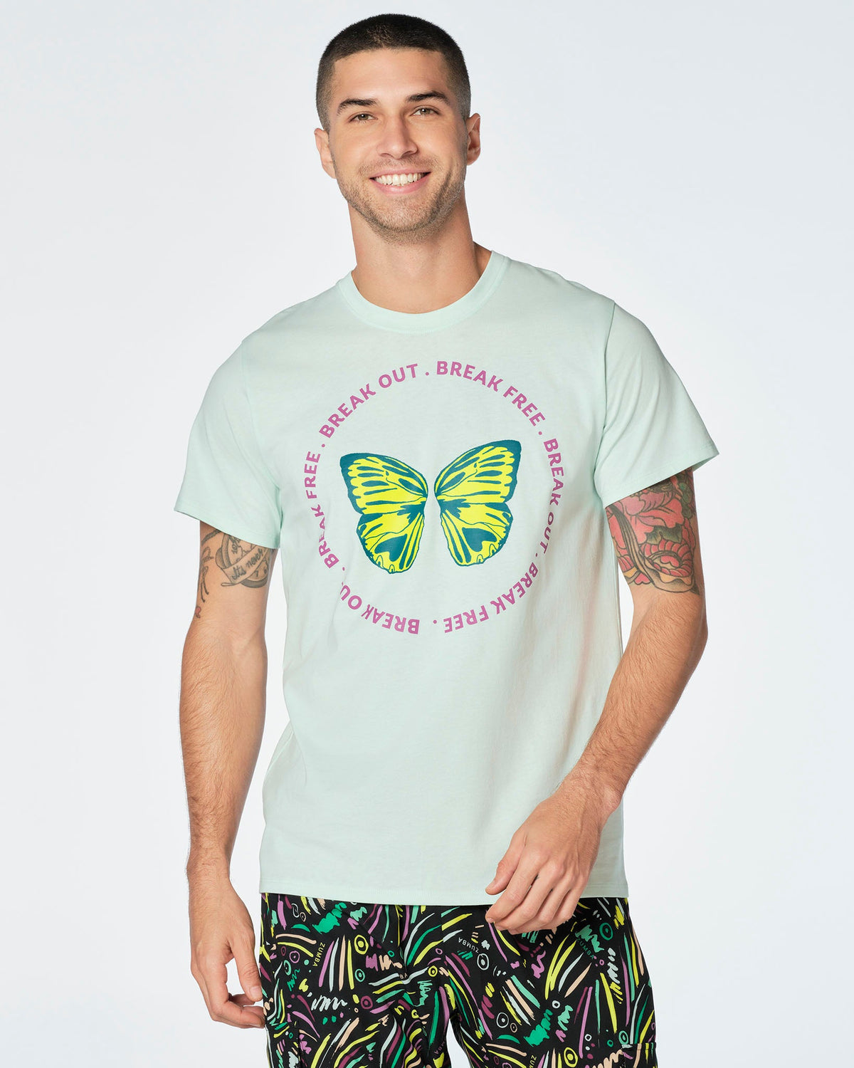 Break Out Break Free Tee- Cloudy Day Z3T000171