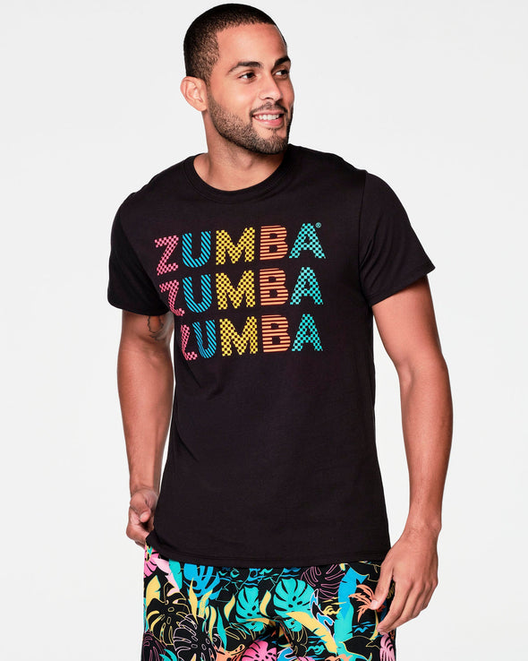Zumba Beach Bash Tee - Bold Black Z3T000197