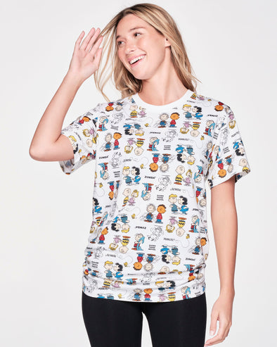 Zumba X Peanuts Printed Tee - Wear It Out White Z3T000213