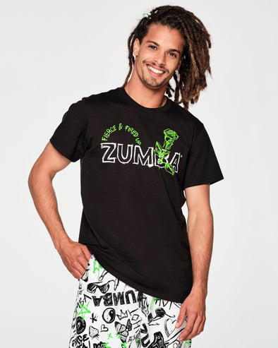 Zumba Fired Up Instructor Tee - Bold Black Z3T000219
