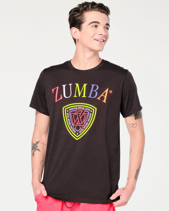 Zumba Prep Crew Neck Tee - Bold Black Z3T000228