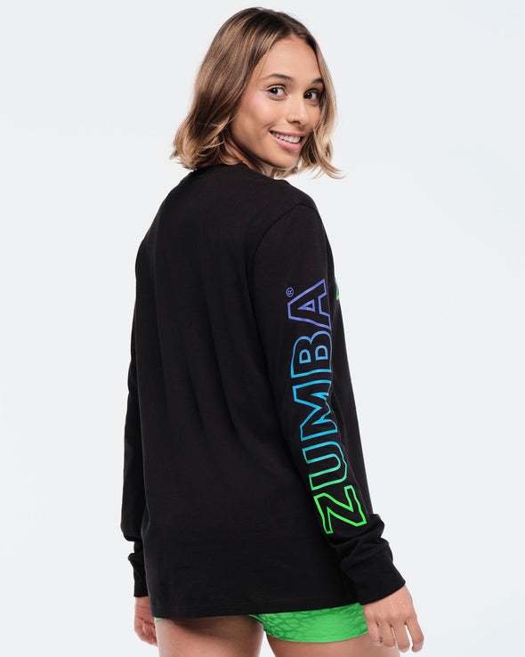 Funscape Unisex Long Sleeve Top - Bold Black Z3T000231