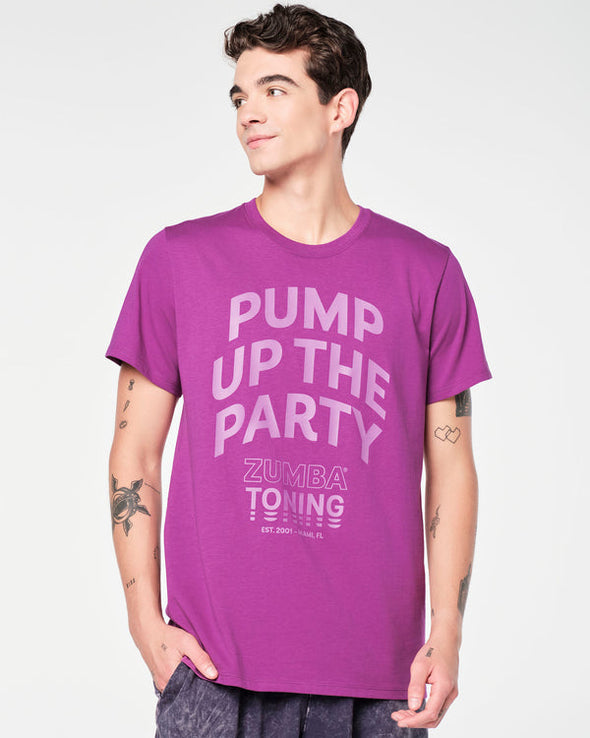 Zumba Toning Crew Neck Tee - Toning Purple Z3T000239