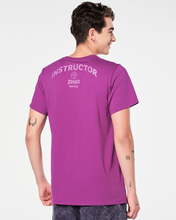 Zumba Toning Crew Neck Tee - Toning Purple Z3T000239