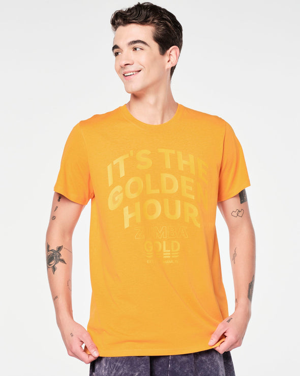 Zumba Gold Crew Neck Tee - Gold Orange Z3T000241