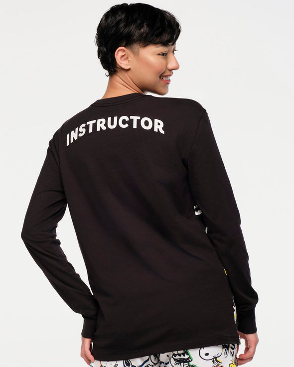 Zumba X Peanuts Long Sleeve Tee - Bold Black Z3T000244