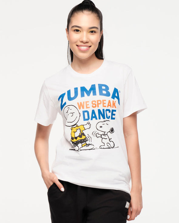 Zumba X Peanuts Crew Neck Tee -  Wear It Out White Z3T000247