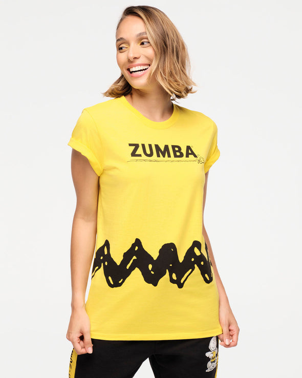 Zumba X Peanuts Crew Neck Tee -  Mell-Oh Yellow Z3T000248