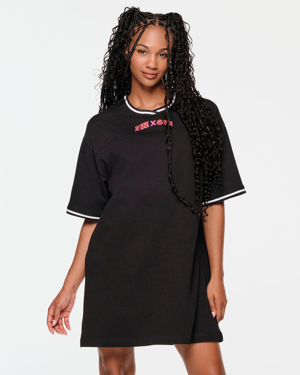 ZW X GW Unisex Extra Long Oversized Tee - Bold Black Z3T000261