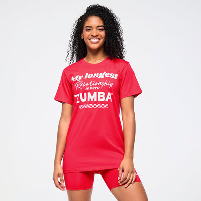 Zumba Love Crew Neck Tee - Cherry Z3T000265