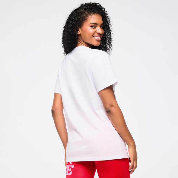 Zumba Love Crew Neck Tee - Wear It Out White Z3T000266