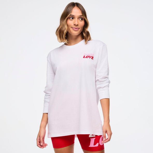 Zumba XO Love Long Sleeve Tee - Wear It Out White Z3T000267