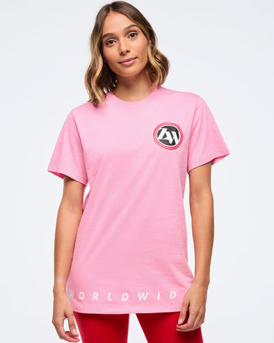 Zumba Haus Unisex Crew Neck Tee - Pink Z3T000270