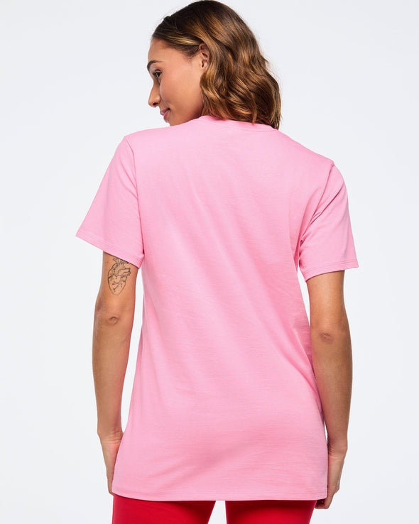 Zumba Haus Unisex Crew Neck Tee - Pink Z3T000270