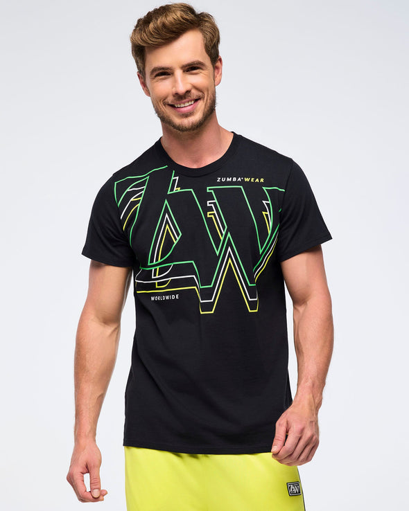 Zumba Haus Unisex Crew Neck Tee - Black  Z3T000271