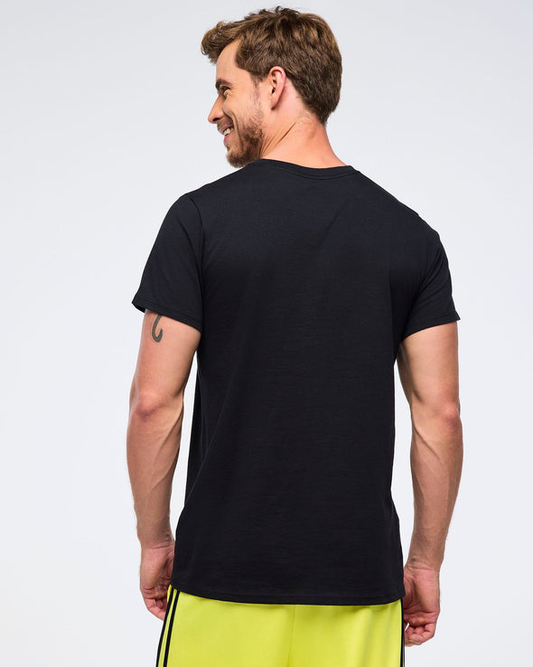 Zumba Haus Unisex Crew Neck Tee - Black  Z3T000271