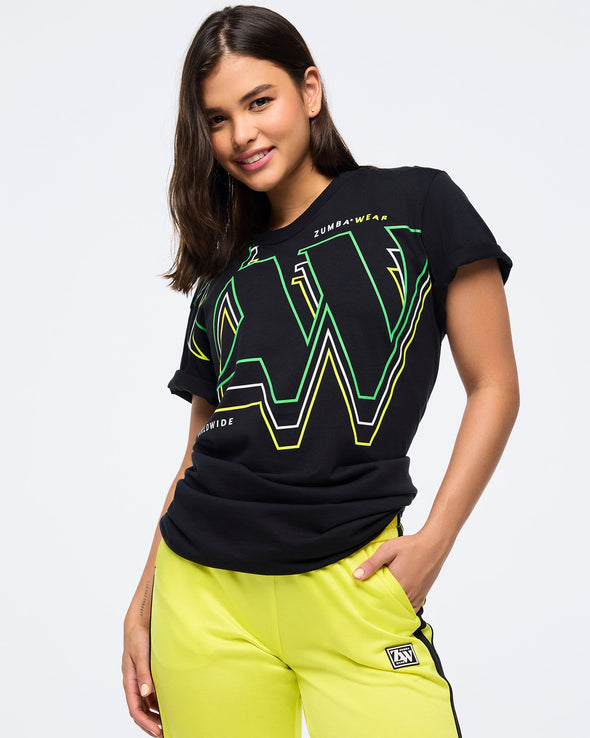 Zumba Haus Unisex Crew Neck Tee - Black  Z3T000271