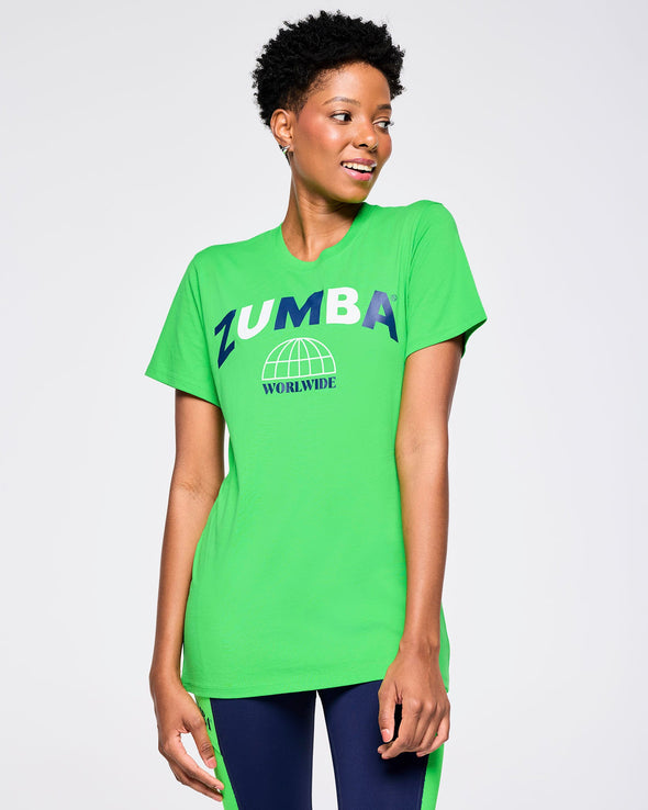 Zumba Out Loud Crew Neck Tee - Green Z3T000275