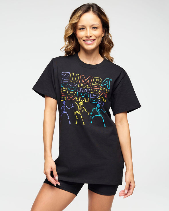 Zumba Halloween Unisex Crew Neck Tee - Bold Black Z3T000289