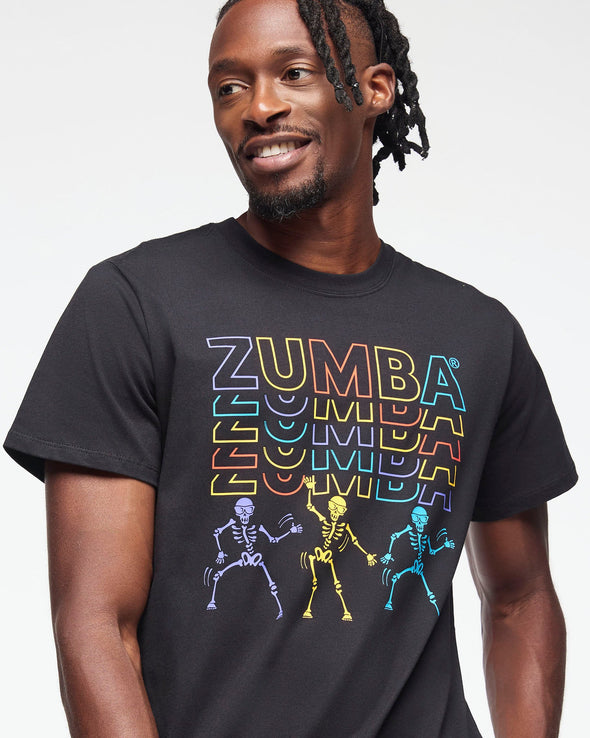 Zumba Halloween Unisex Crew Neck Tee - Bold Black Z3T000289