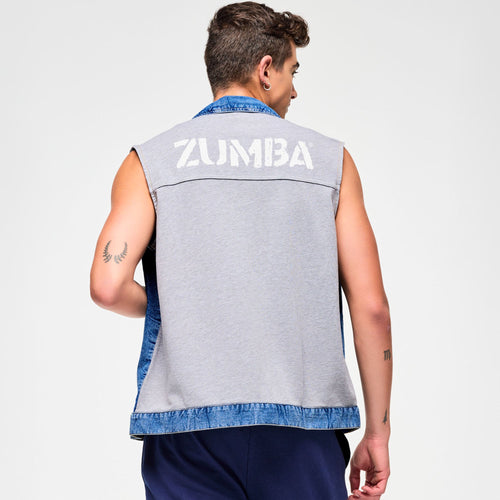 Blue Jean Long Denim Vest - Denim Z3T000292