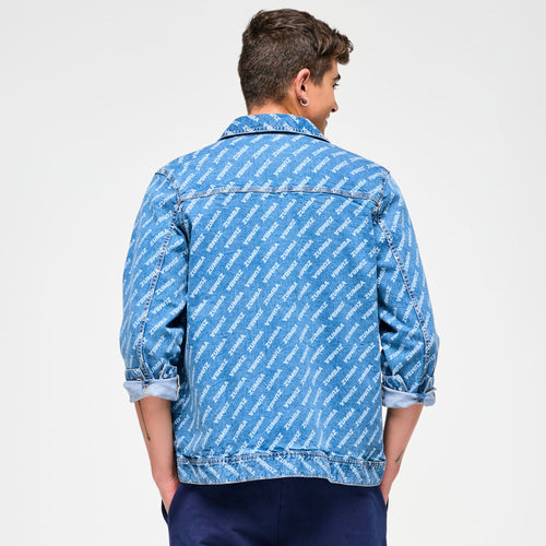 Blue Jean Long Denim Jacket - Denim Z3T000293