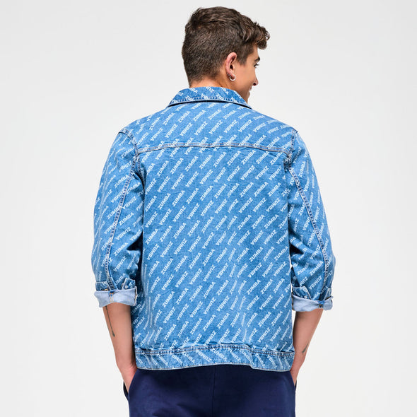 Blue Jean Long Denim Jacket - Denim Z3T000293
