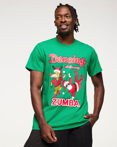 Zumba Holiday Crew Neck Tee - Green Z3T000294