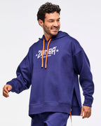 Zumba Libre Pullover Hoodie With Side Vents - Soft Navy Z3T000306