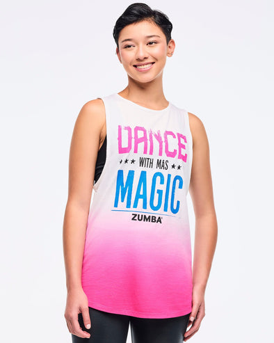 Zumba Libre Muscle Tank - Shocking Pink / With Me Green Z3T000307