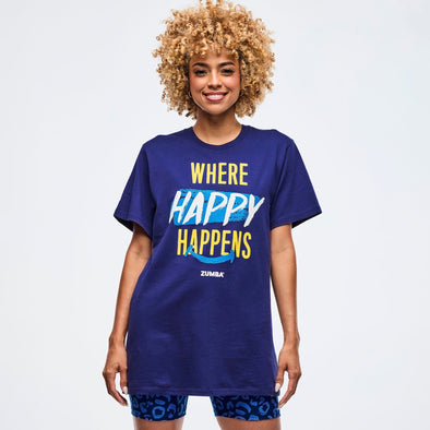 Sizzlin' Crew Neck Tee - Soft Navy Z3T000314