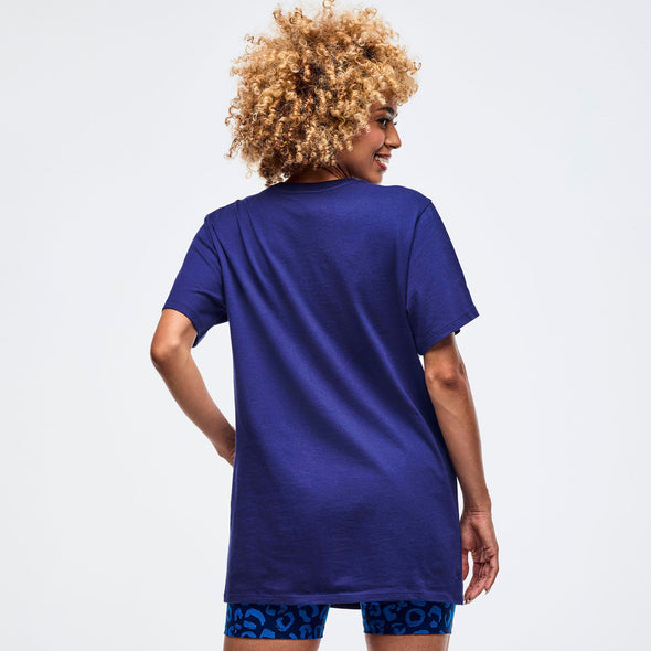 Sizzlin' Crew Neck Tee - Soft Navy Z3T000314