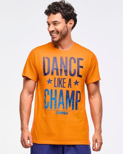 Zumba Libre Crew Neck Tee - Orange Punch Z3T000318