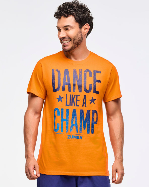 Zumba Libre Crew Neck Tee - Orange Punch Z3T000318