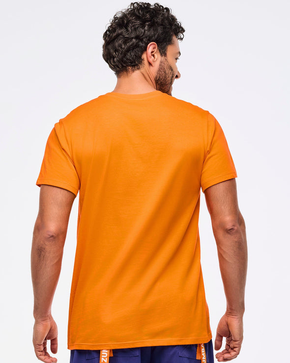 Zumba Libre Crew Neck Tee - Orange Punch Z3T000318